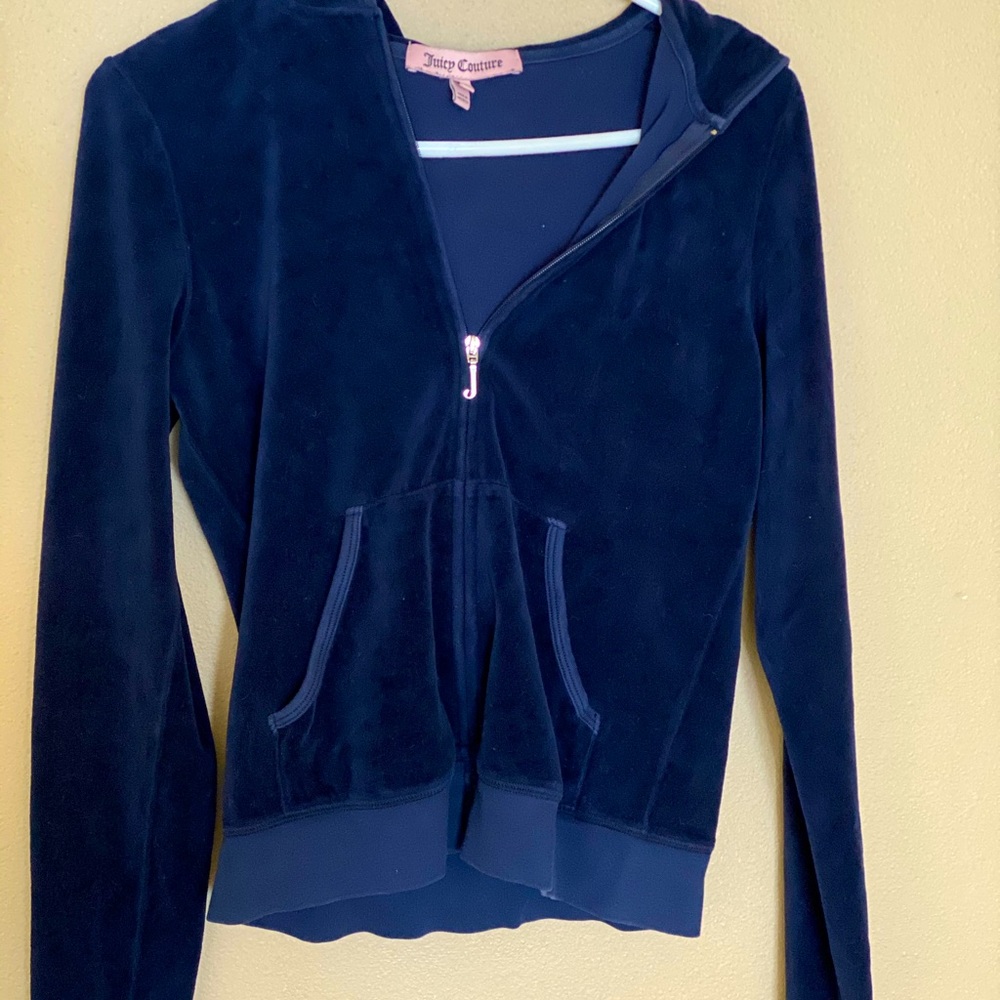 Juicy Couture Velour Tracksuit Zip Up Size L